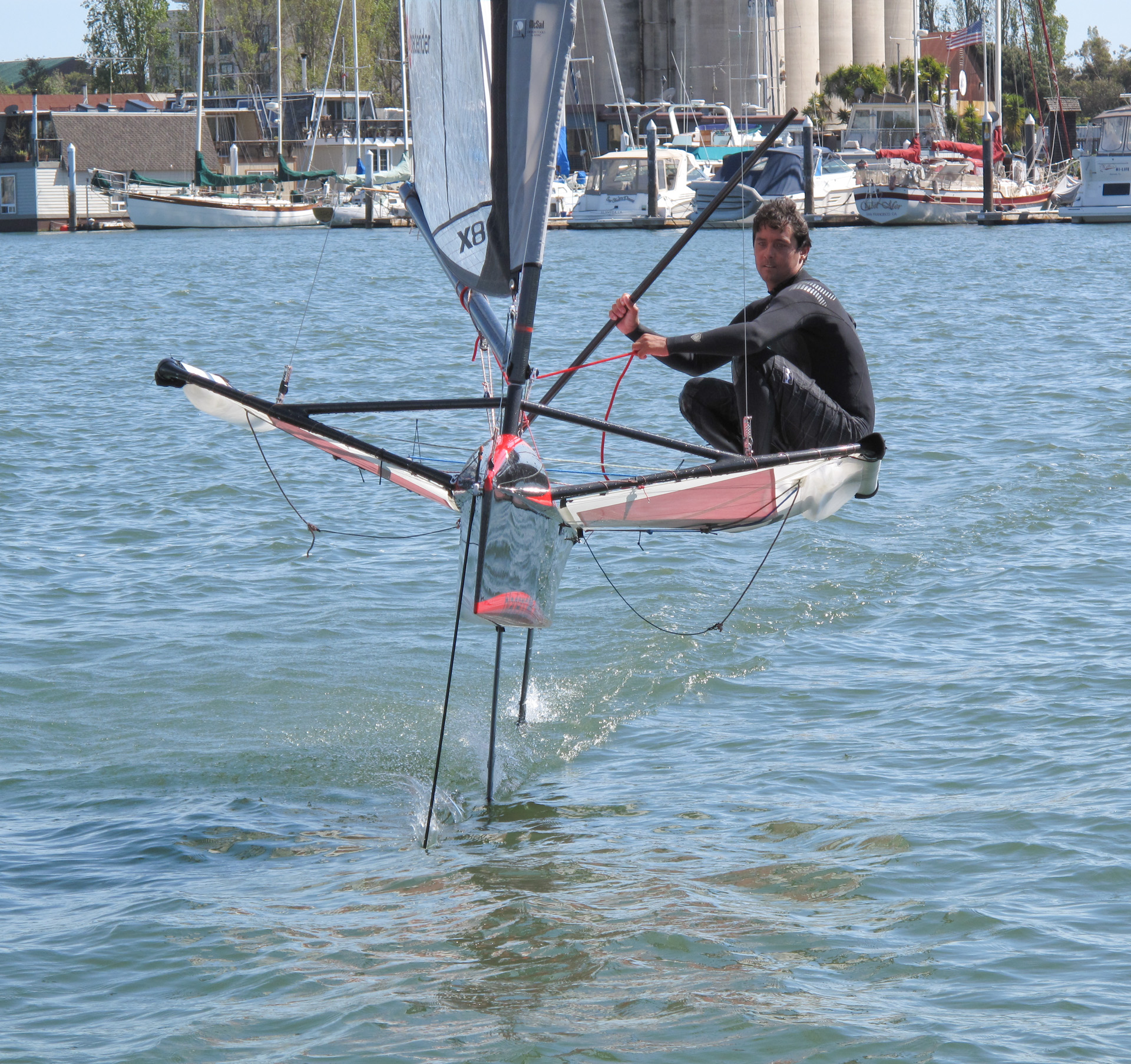 A Moth sailboat