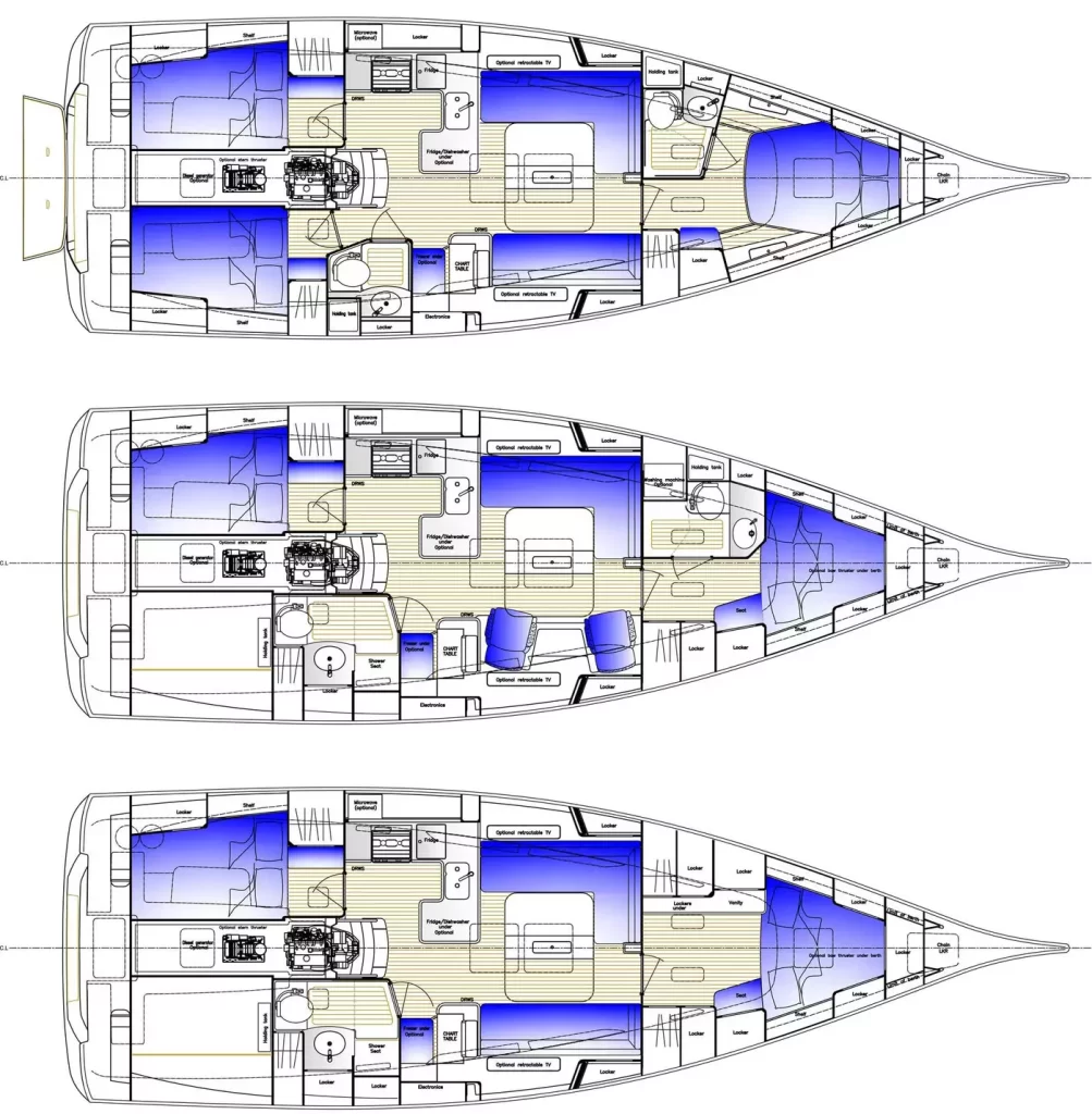 Flexible interior layout